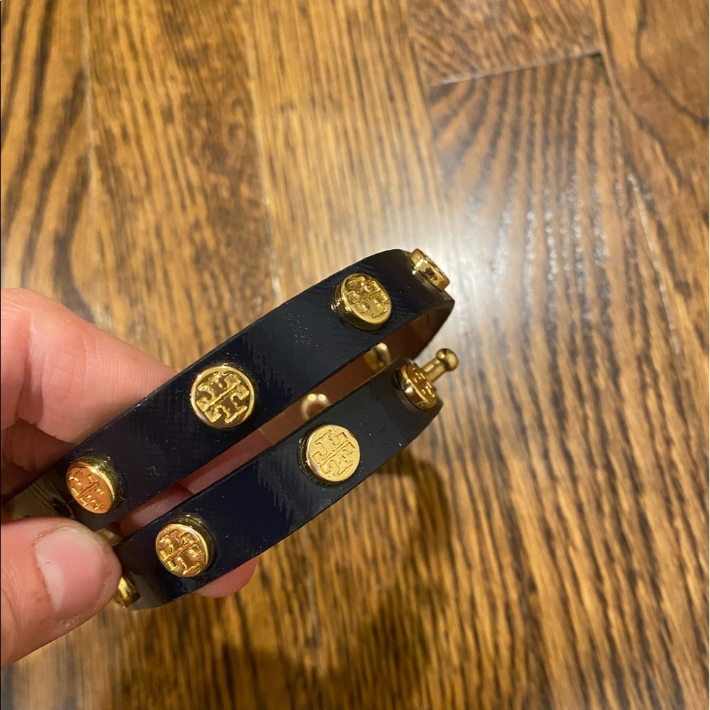 Tory Burch navy/gold wrap bracelet